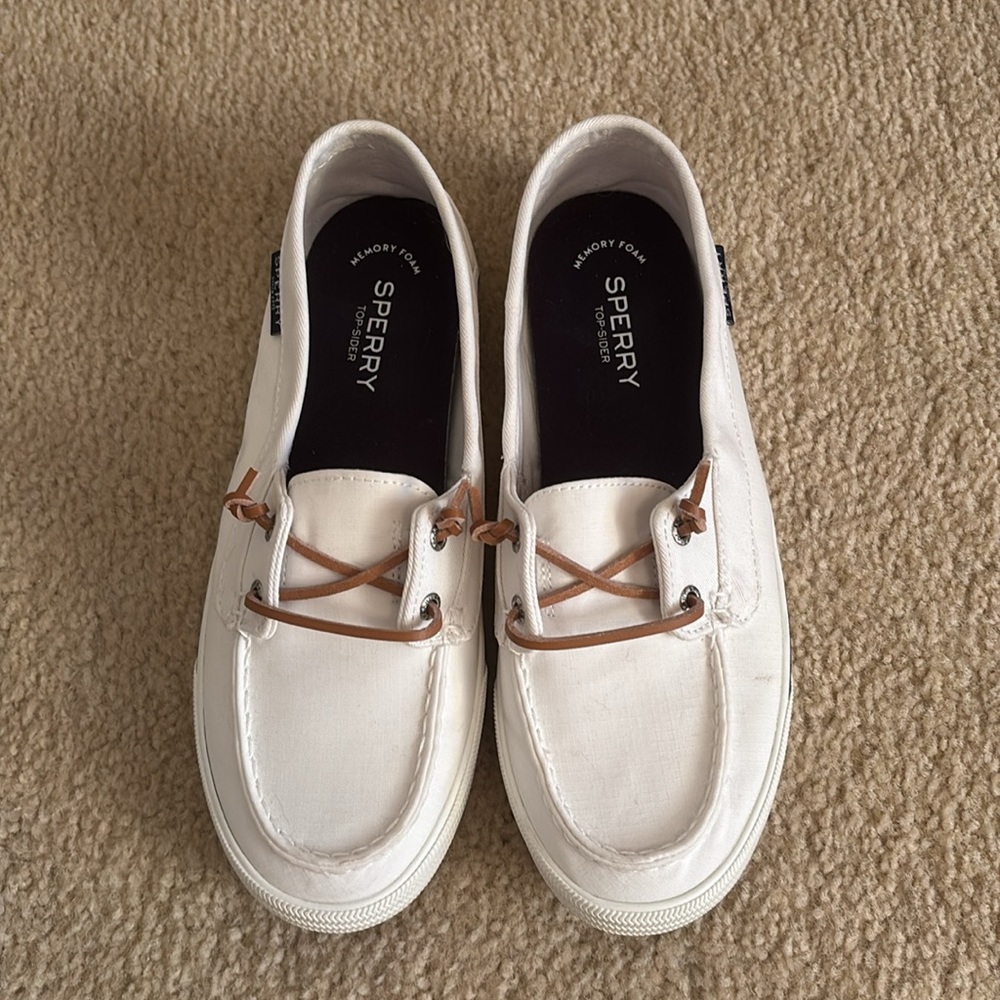 Sperry Women’s White Top-Sider Lounge Away Boat Shoes - Picture 2 of 2